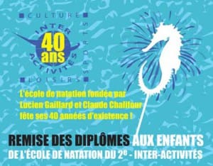 Natation remise des diplômes
