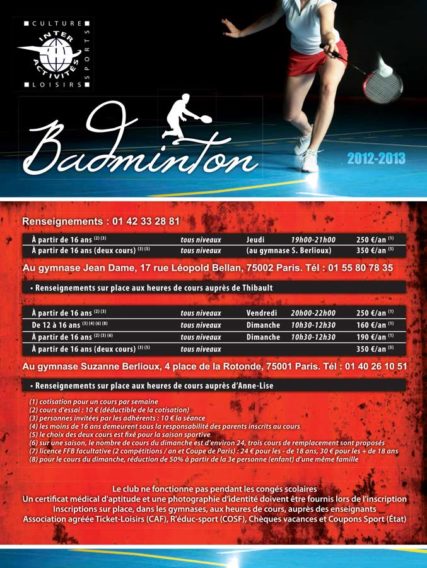 Badminton RECTO 2012