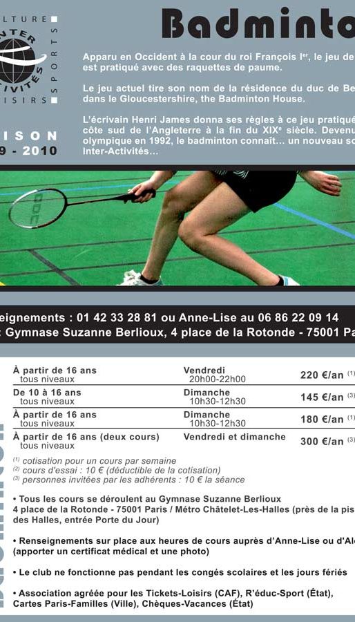 Badminton RECTO