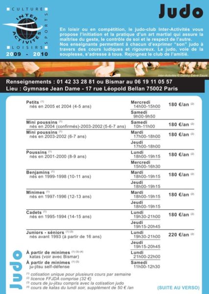 Judo RECTO