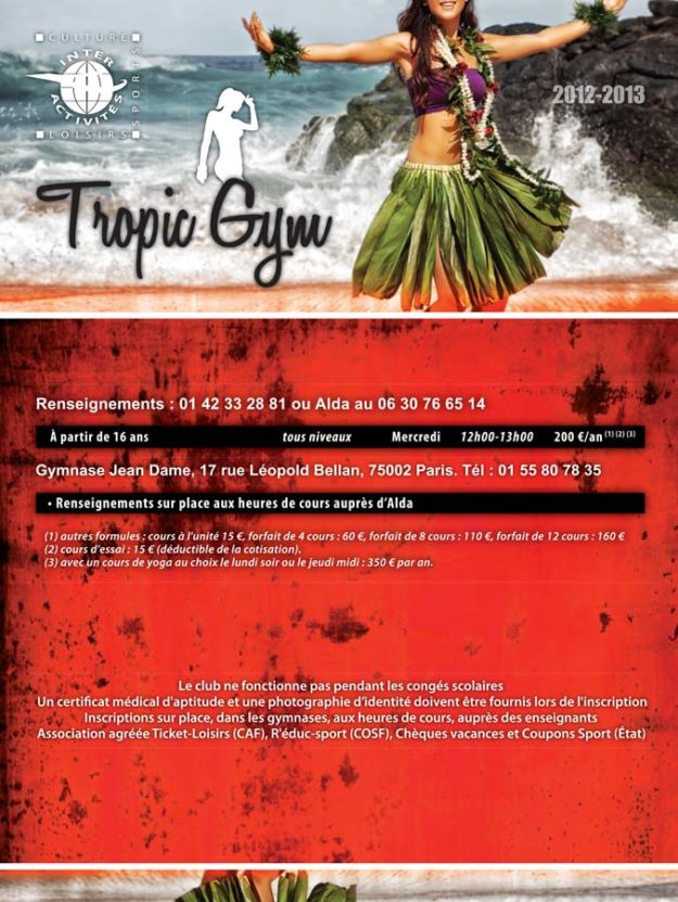Tropic-Gym RECTO 2012 Tropic-Gym RECTO 2012