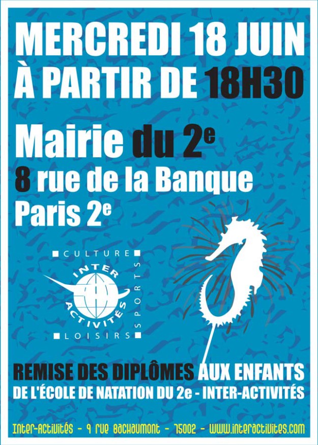 Natation remise des diplômes