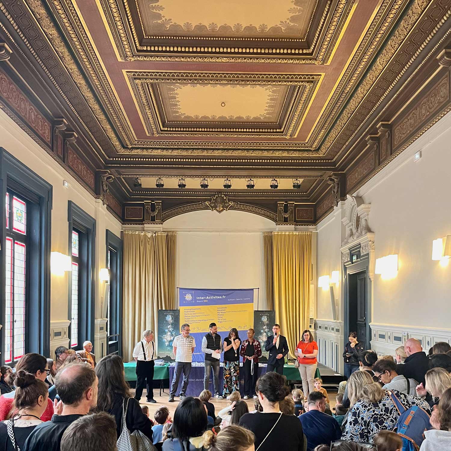 Remise des médailles natation paris centre mairie